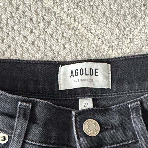 AGolde Riley High Rise Straight Crop Jeans - Picture 2 of 3